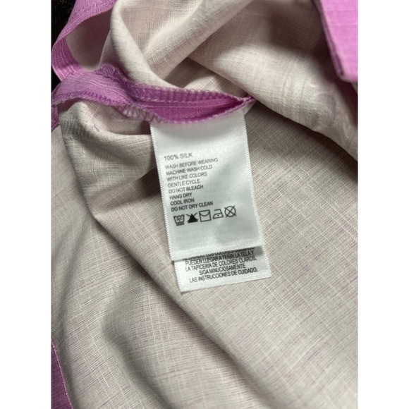 Tommy Bahama Bali Border Camp Shirt 100% Silk Casual Button Up Shirt, Size XL - Picture 6 of 7